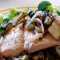 Fluffy Salmon Over Tons o’ Veggies – $2.60 [DSC_0007