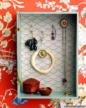 box shadow jewelry hang ways paper knob display diy hooks storage hanging jewellery fun boxes frame holder earrings bedroom door