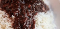 Crock Pot Beef Roast with Red Wine Gravy over Rice - Broke and Healthy (1)