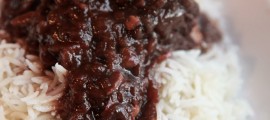 Crock Pot Beef Roast with Red Wine Gravy over Rice - Broke and Healthy (1)