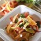 Shaved Rainbow Carrot Salad with Cilantro, Vinaigrette & Queso Fresco