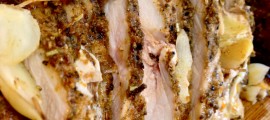 Garlic Studded Pork Loin Recipe - Broke and Healthy